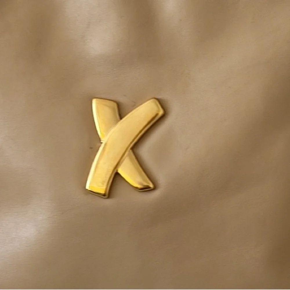 Paloma Picasso Vintage Beige Leather Crossbody Shoulder bag